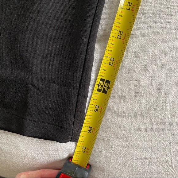 Black Paper Bag High Waist Tie Trouser Pants Straight Leg Work Casual Small - Picture 6 of 8